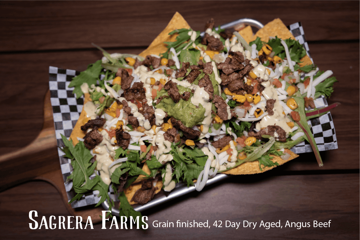 Loaded nachos and fried pickle chips - Picklenpins in NOLA